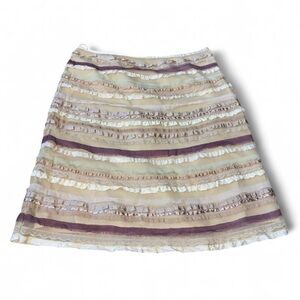 Midi skirt with unique ribbon pattern size 6